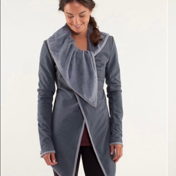 LULULEMON presence of mind wrap grey size 4 - Picture 1 of 10